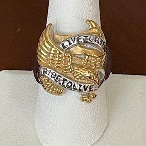 Fashion Punk Carved Eagle "LIVE TO RIDE' set